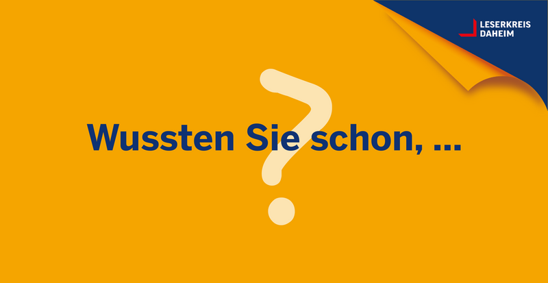 Wussten Sie schon, dass Sie für verloren gegangene oder beschädigte Zeitschriften nicht haften?