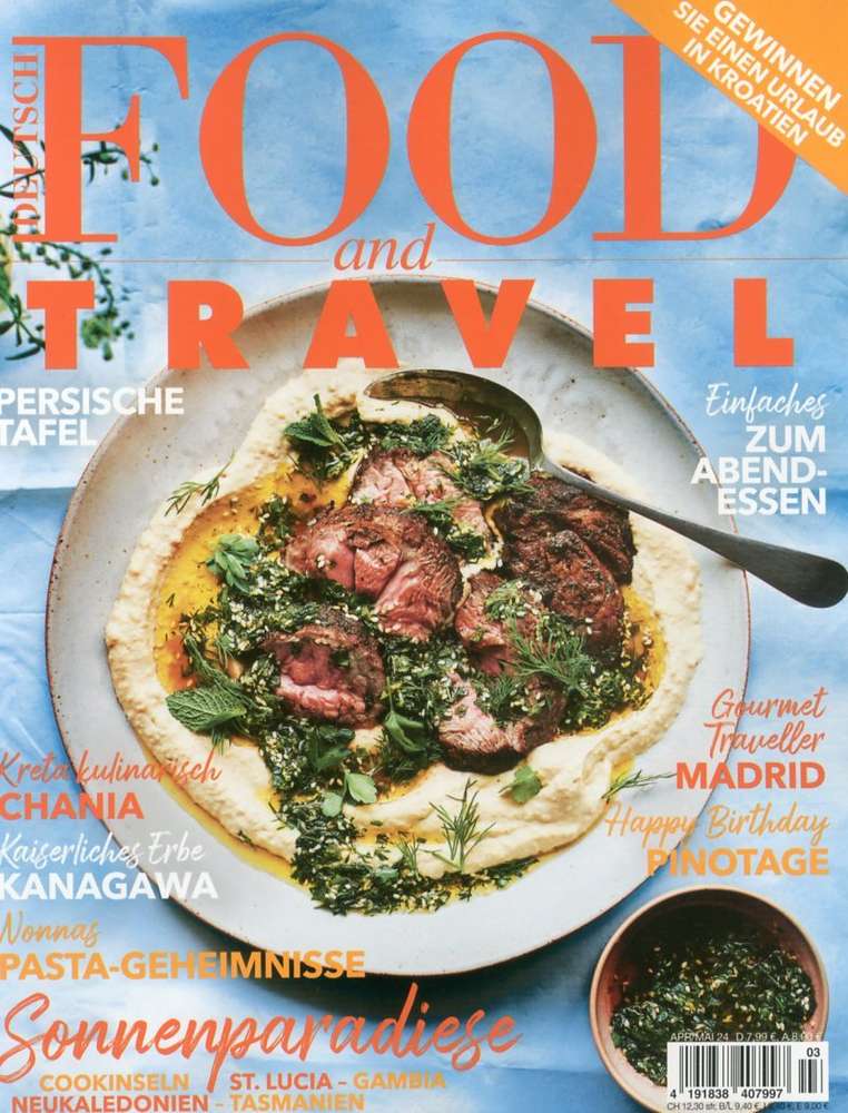 Zeitschrift des Monats... FOOD AND TRAVEL!