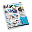 Titelblatt der Zeitschrift „Mac Life + iPhone & iPad Life“, Ausgabe Nr. 286 / 06 2024. Weiße Fläche mit großem schwarzen und blauen Schriftzug. Themenblöcke mit farbig hinterlegten Überschriften wie „Kreativ mit Mac & iPad“, „Mac leicht gemacht“, „Apple Intelligence“ und „3D-Druck für Apple-Fans“, daneben Produktfotos von iMac, iPad, iPhone und 3D-Drucker. Unterer Rand mit Icons und Textleiste zu Mac, iPhone, iPad, Watch, Vision, AirPods, TV und Home.