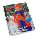 Titelbild der Zeitschrift „Frau im Leben“, Ausgabe 02/2025; zentral eine lächelnde weibliche Person mit orangefarbener Mütze und Handschuhen, roten Steppjacke und blauem Schal vor winterlichem Hintergrund; Schlagzeilen u. a.: „Leichter abnehmen 50+“, „Urlaub beim Bergdoktor“, „Sehnsucht nach Frieden“, „Wenn die Eltern Hilfe brauchen“, „Neue Kuchen“, „Mut zum Grau“; oben rechts ein rundes Vorschaubild mit älterer Frau und der Zeitschrift „Daheim“.