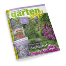 Titelbild der Gartenzeitschrift „gartenspaß“, Ausgabe Juni 2025, mit zentralem Farbfoto eines üppigen Gartens mit violetten und rosa blühenden Hortensien, grünem Rasen und gewundenem Steinweg; Aufschriften u. a.: „Zauberhafte Hortensien“, „Neue Sorten für jeden Standort“, „Gestalten mit Rank- & Rosenbogen“, „Schritt für Schritt: Gießhilfe fürs Tomatenbeet“, „Bunter Blickfang – Geranien im Topf“, „Praktisch & naturnah – So bauen Sie ein Gartenhaus mit Dachbegrünung“.