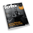 Titelbild der Zeitschrift „FotoMAGAZIN“ Nr. 3 vom März 2025, mit einem schwarz-weiß Porträt eines älteren männlichen Fotografen mit Bart und Kamera in den Händen; orangefarbene Titelzeile: „Armin Rohde schießt zurück“, darüber Rubriken: „OPPO Find X8 Pro im Praxistest“, „Die besten Monitore für Fotografen“, „Kinder in Not“ und ein orangefarbenes Test-Label oben rechts: „Canon EOS R1 – Das schnelle Profi-Flaggschiff“.